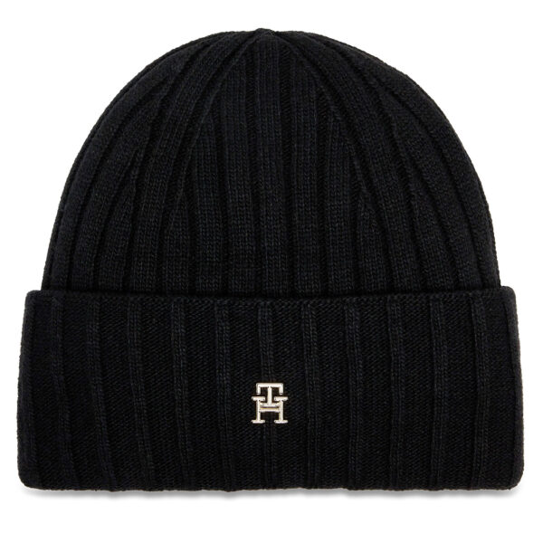 Kepurė Tommy Hilfiger Essential Chic Beanie AW0AW15779 Juoda