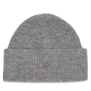 Kepurė Tommy Hilfiger Th Evening Beanie AW0AW15319 Pilka