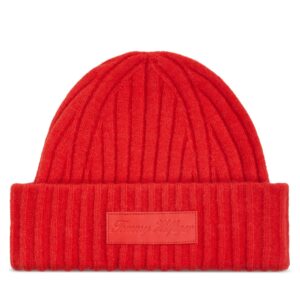 Kepurė Tommy Hilfiger Tommy Twist Beanie AW0AW15325 Oranžinė