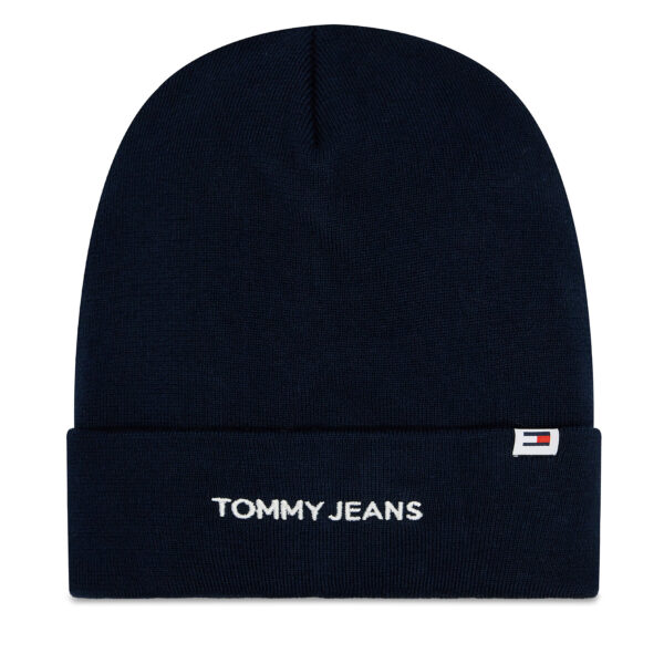 Kepurė Tommy Jeans Linear Logo AW0AW15843 Tamsiai mėlyna