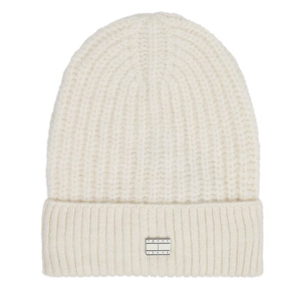 Kepurė Tommy Jeans Tjw Cosy Knit Beanie AW0AW15462 Écru