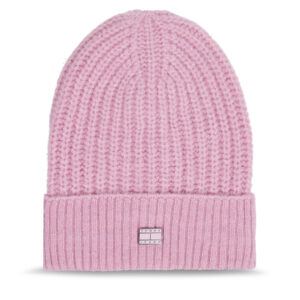 Kepurė Tommy Jeans Tjw Cosy Knit Beanie AW0AW15462 Rožinė