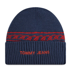 Kepurė Tommy Jeans Tjw Femme Beanie AW0AW10710 Tamsiai mėlyna