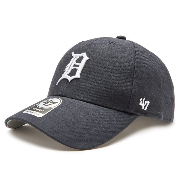 Kepurė su snapeliu 47 Brand MLB Detroit Tigers Sure Shot Snapback 47 MVP BCWS-SUMVP09WBP-NY80 Tamsiai mėlyna