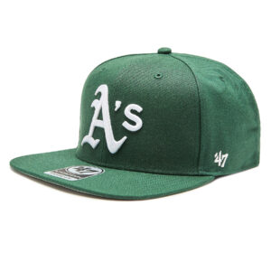 Kepurė su snapeliu 47 Brand MLB Oakland Athletics Sure Shot '47 CAPTAIN B-SRS18WBP-DGB Žalia