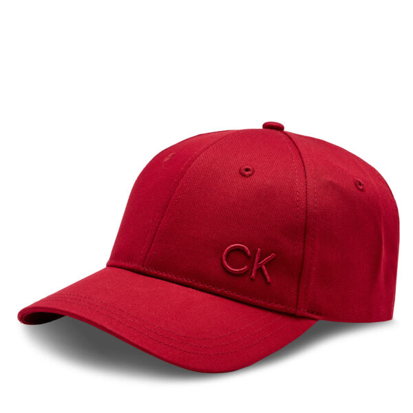 Kepurė su snapeliu Calvin Klein Ck Cotton Cap K60K612000 Raudona