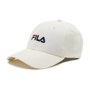 Kepurė su snapeliu Fila Brasov 6 Panel Cap With Linear Logo Strap Back FCU0019 Balta