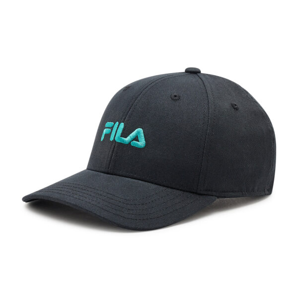 Kepurė su snapeliu Fila Brasov 6 Panel Cap With Linear Logo Strap Back FCU0019 Juoda