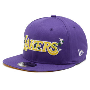 Kepurė su snapeliu New Era LA Lakers Flower Wordmark 60358100 Violetinė