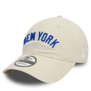 Kepurė su snapeliu New Era Mlb Wordmark 920 Nyy 60503495 Smėlio