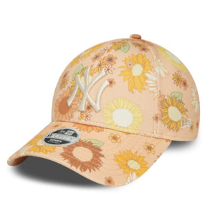 Kepurė su snapeliu New Era Wmns Floral Aop 940 Nyy 60435003 Oranžinė