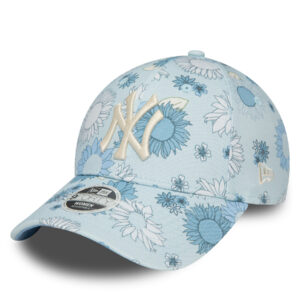 Kepurė su snapeliu New Era Wmns Floral Aop 940 Nyy 60435004 Mėlyna