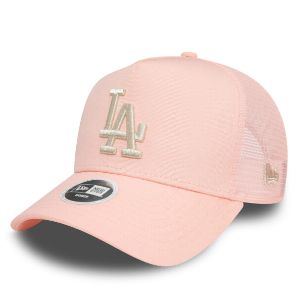 Kepurė su snapeliu New Era Wmns Met Trucker La Dodgers 60503580 Rožinė