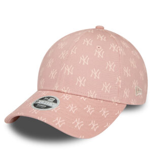 Kepurė su snapeliu New Era Wmns Monogram 940 Nyy 60434993 Rožinė