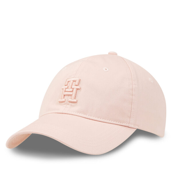 Kepurė su snapeliu Tommy Hilfiger Beach Summer Soft Cap AW0AW16170 Rožinė