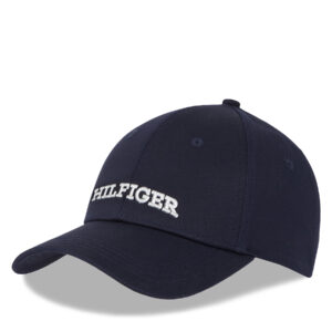 Kepurė su snapeliu Tommy Hilfiger Hilfiger Prep Cap AW0AW16040 Tamsiai mėlyna