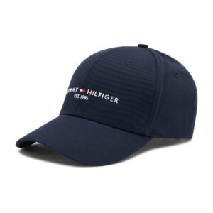 Kepurė su snapeliu Tommy Hilfiger Th Established Cap AM0AM07352 Tamsiai mėlyna