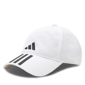 Kepurė su snapeliu adidas 3-Stripes AEROREADY Running Training Baseball Cap HT2043 Balta