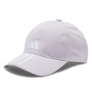 Kepurė su snapeliu adidas 3-Stripes AEROREADY Running Training Baseball Cap IC6521 Violetinė