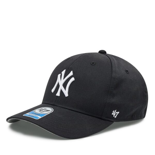 Kepurės vaikams, Kepurė su snapeliu 47 Brand Mlb New York Yankees Raised Basic '47 Mvp Junior B-RAC17CTP-BK Juoda