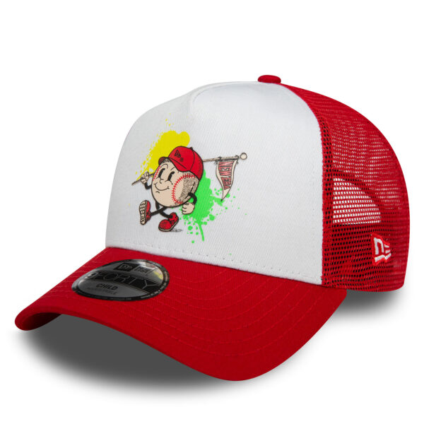 Kepurės vaikams, Kepurė su snapeliu New Era Kids Mascot Trucker Ne 60503363 Balta