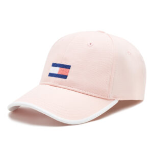 Kepurės vaikams, Kepurė su snapeliu Tommy Hilfiger Big Flag AU0AU01732 Rožinė