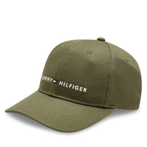 Kepurės vaikams, Kepurė su snapeliu Tommy Hilfiger Essential Cap AU0AU01667 Chaki