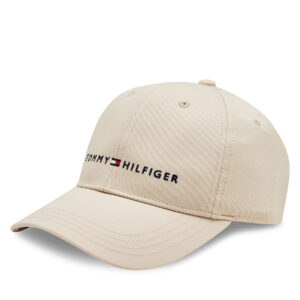 Kepurės vaikams, Kepurė su snapeliu Tommy Hilfiger Essential Cap AU0AU01667 Smėlio