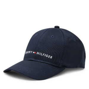 Kepurės vaikams, Kepurė su snapeliu Tommy Hilfiger Essentials AU0AU01667 Tamsiai mėlyna