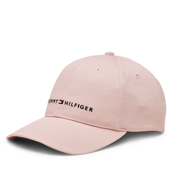 Kepurės vaikams, Kepurė su snapeliu Tommy Hilfiger Th Essentials Cap AU0AU01667 Rožinė