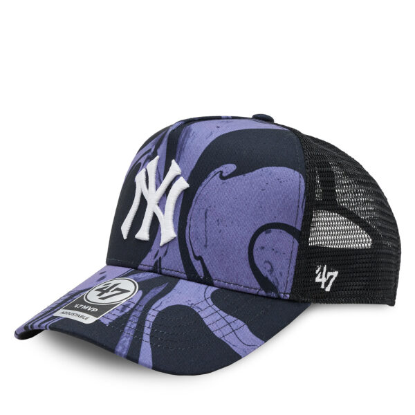 Kepurės vyrams, Kepurė su snapeliu 47 Brand Mlb New York Yankees Enamel Twist Mesh '47 Mvp Dt B-ENLDT17PTP-PP Violetinė