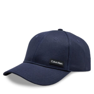 Kepurės vyrams, Kepurė su snapeliu Calvin Klein Essential Patch Bb Cap K50K510487 Tamsiai mėlyna