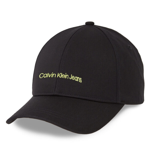 Kepurės vyrams, Kepurė su snapeliu Calvin Klein Jeans Institutional Cap K50K510062 Juoda