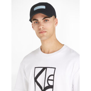 Kepurės vyrams, Kepurė su snapeliu Calvin Klein Layerd Logo Bb Cap K50K510970 Juoda