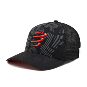 Kepurės vyrams, Kepurė su snapeliu Compressport Trucker Cap CU00008B_990 Juoda