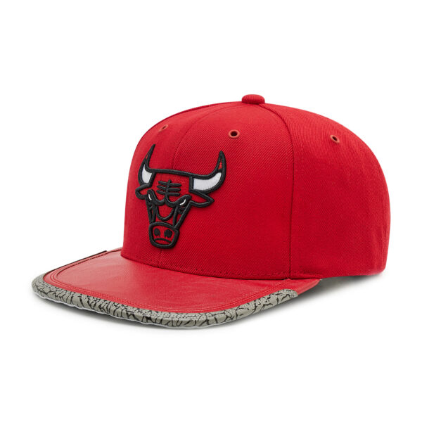 Kepurės vyrams, Kepurė su snapeliu Mitchell & Ness 6HSSMM19505 Raudona