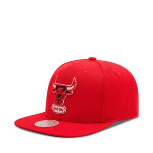 Kepurės vyrams, Kepurė su snapeliu Mitchell & Ness HHSS3258 Raudona