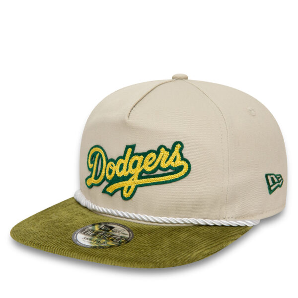 Kepurės vyrams, Kepurė su snapeliu New Era Cord Golfer La Dodgers 60435062 Smėlio