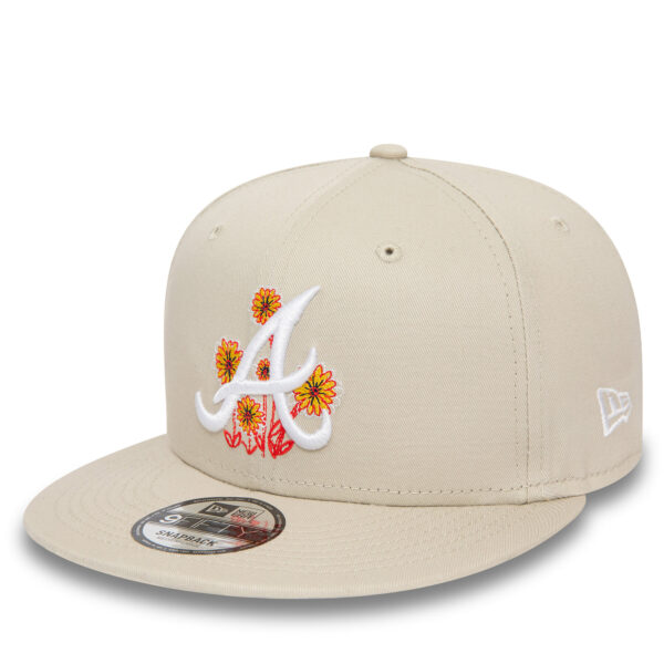 Kepurės vyrams, Kepurė su snapeliu New Era Flower Icon 950 Braves 60435106 Smėlio