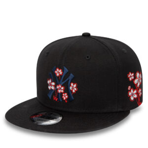 Kepurės vyrams, Kepurė su snapeliu New Era Flower Icon 950 Nyy 60435107 Juoda