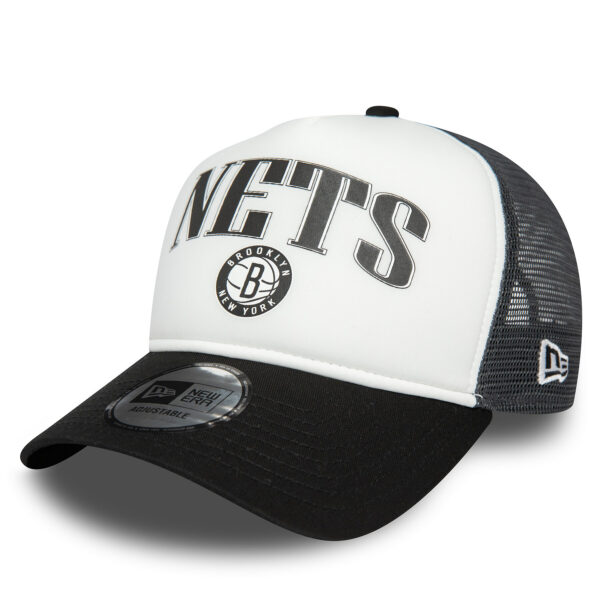 Kepurės vyrams, Kepurė su snapeliu New Era Nba Retro Trucker Nets 60434969 Juoda