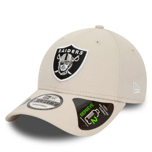 Kepurės vyrams, Kepurė su snapeliu New Era Repreve 940 Raiders 60435235 Écru