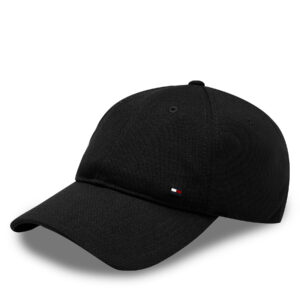 Kepurės vyrams, Kepurė su snapeliu Tommy Hilfiger 1985 Pique Soft 6 Panel Cap AM0AM12150 Juoda