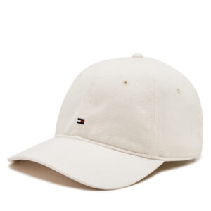 Kepurės vyrams, Kepurė su snapeliu Tommy Hilfiger Flag '85 Soft 6 Panel Cap AM0AM12531 Balta