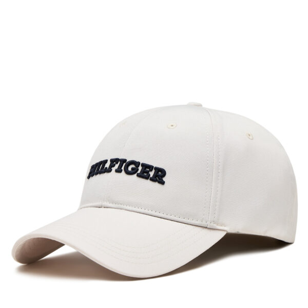 Kepurės vyrams, Kepurė su snapeliu Tommy Hilfiger Th Monotype Canvas 6 Panel Cap AM0AM12043 Pilka