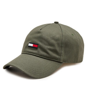 Kepurės vyrams, Kepurė su snapeliu Tommy Jeans Tjm Elongated Flag 5 Panel Cap AM0AM11692 Chaki