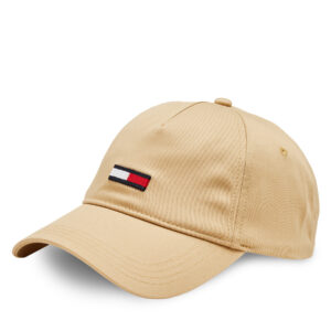 Kepurės vyrams, Kepurė su snapeliu Tommy Jeans Tjm Elongated Flag 5 Panel Cap AM0AM11692 Smėlio