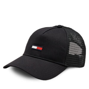 Kepurės vyrams, Kepurė su snapeliu Tommy Jeans Tjm Elongated Flag Trucker Cap AM0AM12425 Juoda