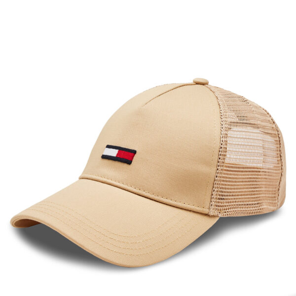 Kepurės vyrams, Kepurė su snapeliu Tommy Jeans Tjm Elongated Flag Trucker Cap AM0AM12425 Smėlio