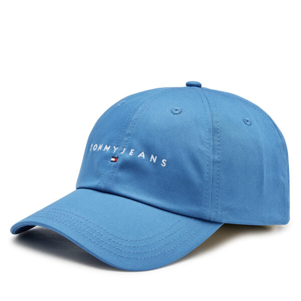 Kepurės vyrams, Kepurė su snapeliu Tommy Jeans Tjm Linear Logo 6-Panel Cap AM0AM12894 Mėlyna